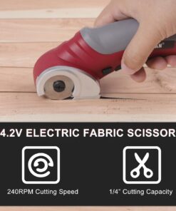 Alternative view of Cordless Electric Scissors 4V Rechargeable Box Cutter for Cardboard Fabric Leather with Safety Lock
